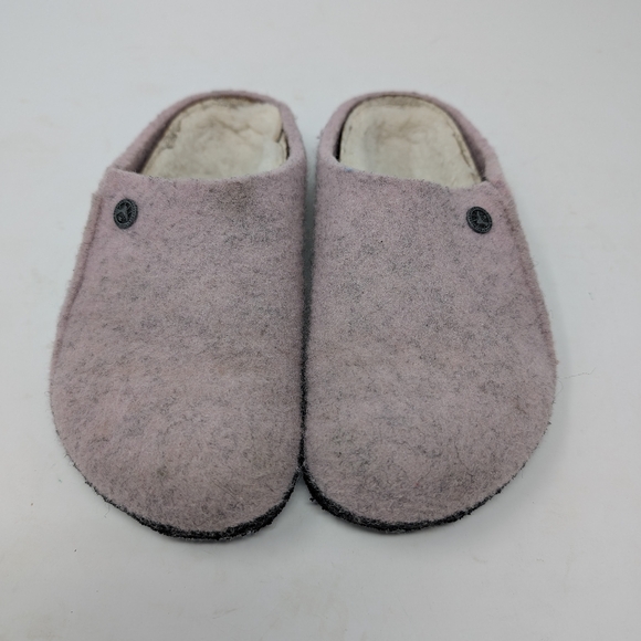 Kids Birkenstock Zermatt Shearling Wool Clog Slipper in Pink, Size 29 - Picture 1 of 4